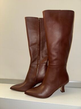 NEW Dolce Vita Brown Leather Knee-High Boots | New in Box | Women’s 7.5